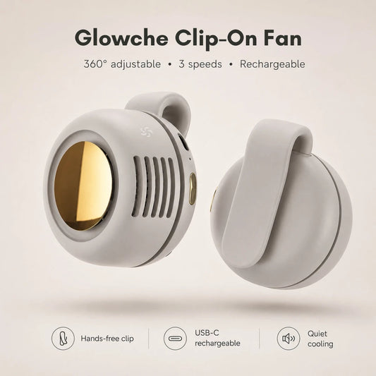 Ventilateur portable à clipser Glowche