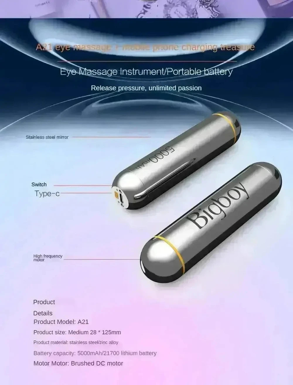 Vibrating Massager Power Bank